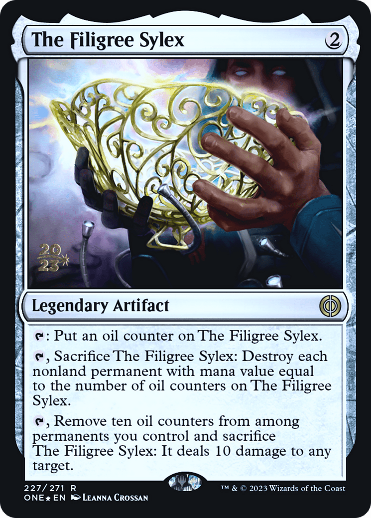 The Filigree Sylex [Phyrexia: All Will Be One Prerelease Promos] MTG Single Magic: The Gathering  | Multizone: Comics And Games