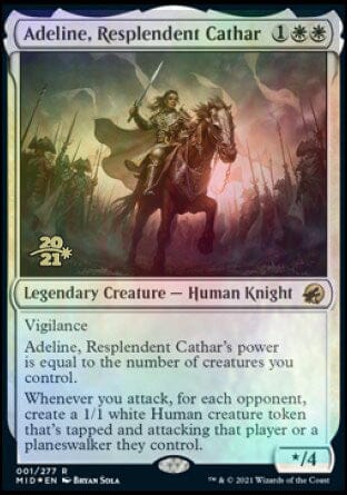 Adeline, Resplendent Cathar [Innistrad: Midnight Hunt Prerelease Promos] MTG Single Magic: The Gathering  | Multizone: Comics And Games