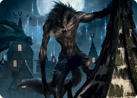 Stalking Predator Art Card [Innistrad: Midnight Hunt Art Series] MTG Single Magic: The Gathering  | Multizone: Comics And Games