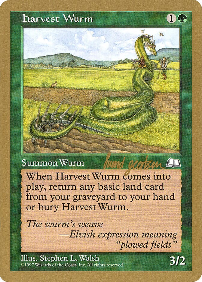Harvest Wurm (Svend Geertsen) [World Championship Decks 1997] MTG Single Magic: The Gathering  | Multizone: Comics And Games