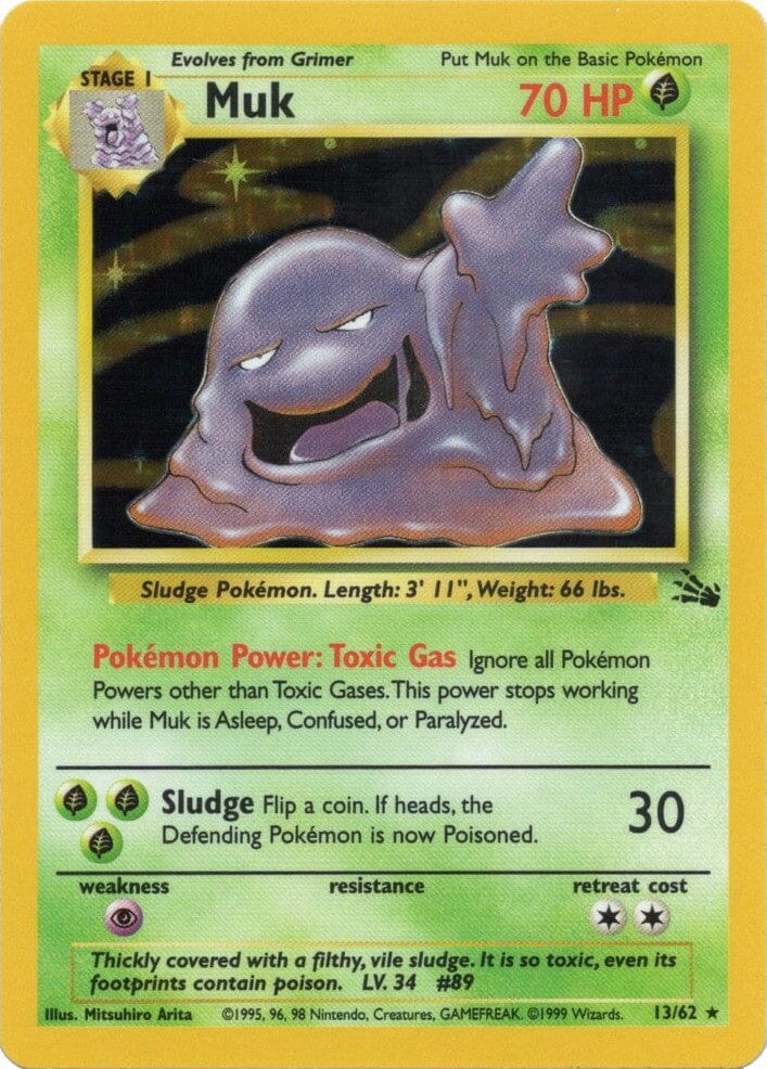Muk (13/62) [Fossil Unlimited] Pokemon Single Pokémon  | Multizone: Comics And Games