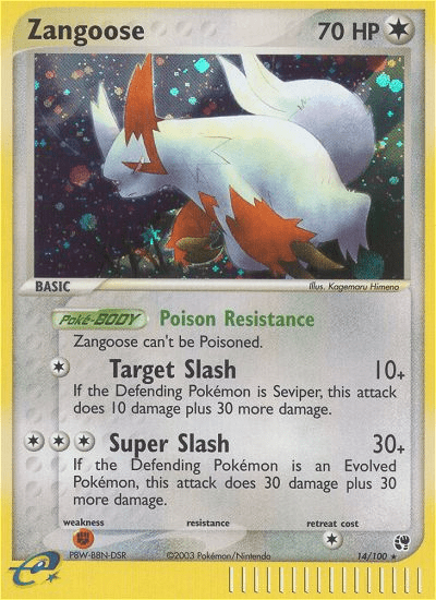 Zangoose (14/100) [EX: Sandstorm] Pokemon Single Pokémon  | Multizone: Comics And Games