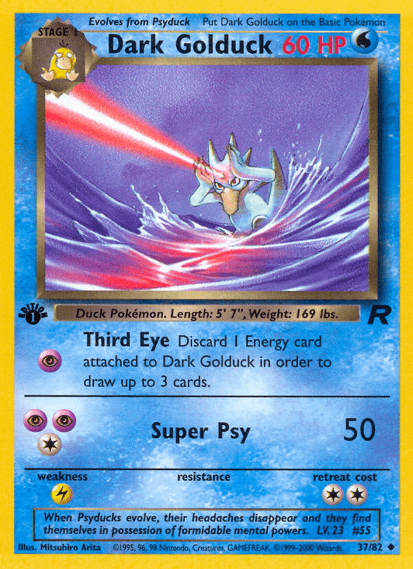 Dark Golduck (37/82) [Team Rocket 1st Edition] Pokemon Single Pokémon  | Multizone: Comics And Games