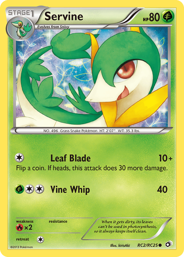 Servine (RC2/RC25) [Black & White: Legendary Treasures] Pokemon Single Pokémon  | Multizone: Comics And Games