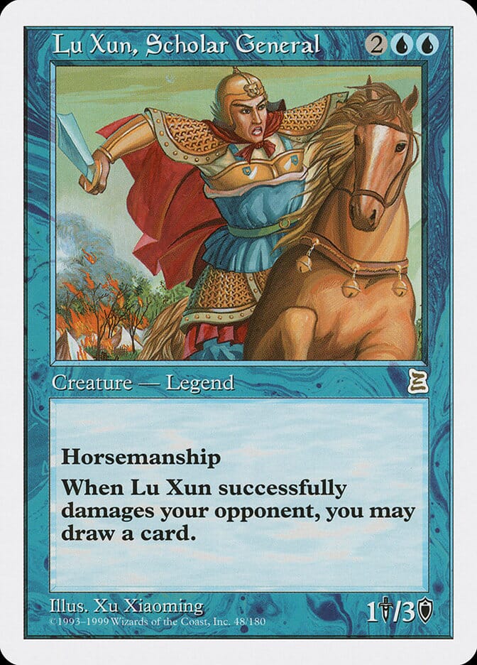Lu Xun, Scholar General [Portal Three Kingdoms] MTG Single Magic: The Gathering  | Multizone: Comics And Games