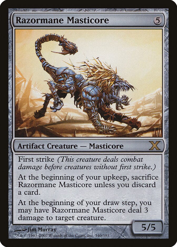 Razormane Masticore [Tenth Edition] MTG Single Magic: The Gathering  | Multizone: Comics And Games