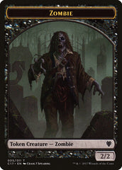 Vampire // Zombie Double-sided Token [Commander 2017 Tokens] MTG Single Magic: The Gathering  | Multizone: Comics And Games