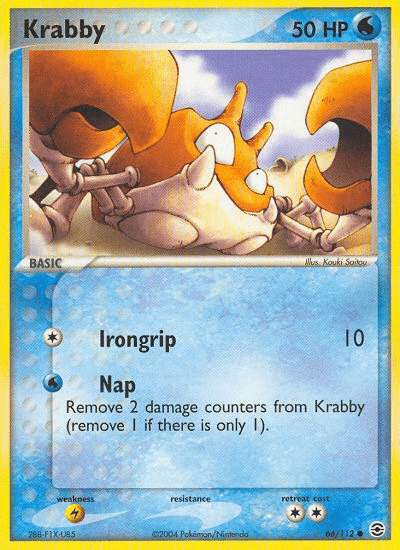 Krabby (66/112) [EX: FireRed & LeafGreen] Pokemon Single Pokémon  | Multizone: Comics And Games