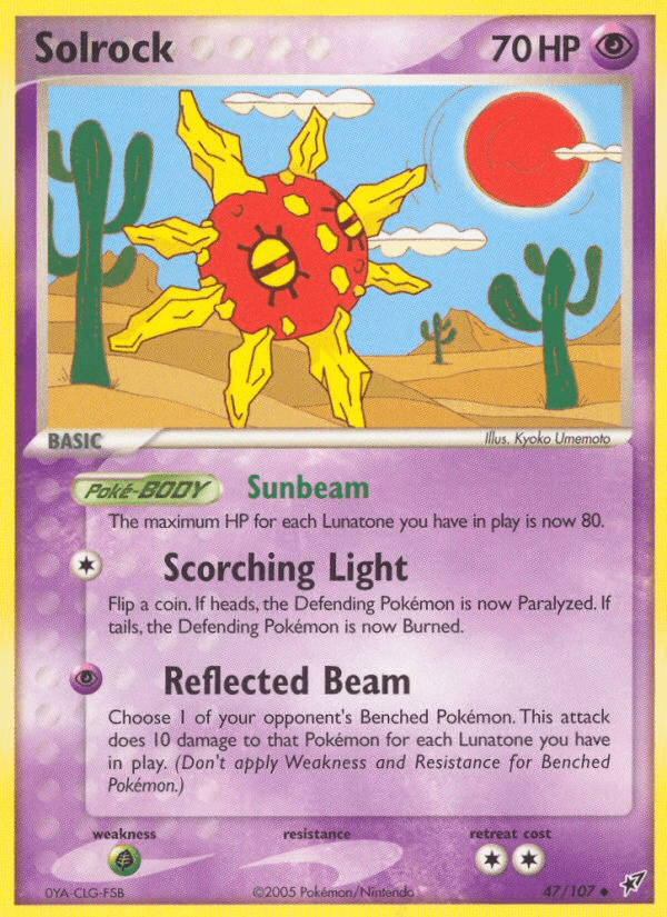 Solrock (47/107) [EX: Deoxys] Pokemon Single Pokémon  | Multizone: Comics And Games