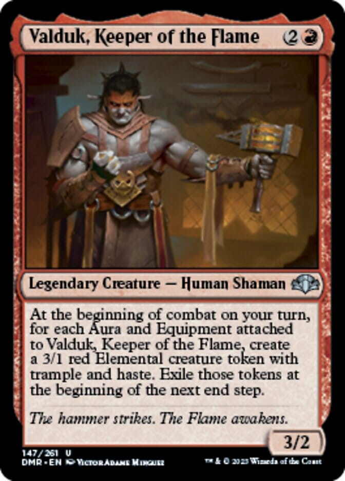 Valduk, Keeper of the Flame [Dominaria Remastered] MTG Single Magic: The Gathering  | Multizone: Comics And Games