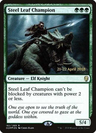 Steel Leaf Champion [Dominaria Promos] MTG Single Magic: The Gathering  | Multizone: Comics And Games
