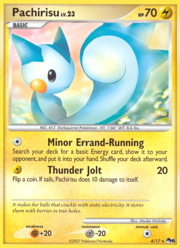 Pachirisu (4/17) [POP Series 6] Pokemon Single Pokémon  | Multizone: Comics And Games