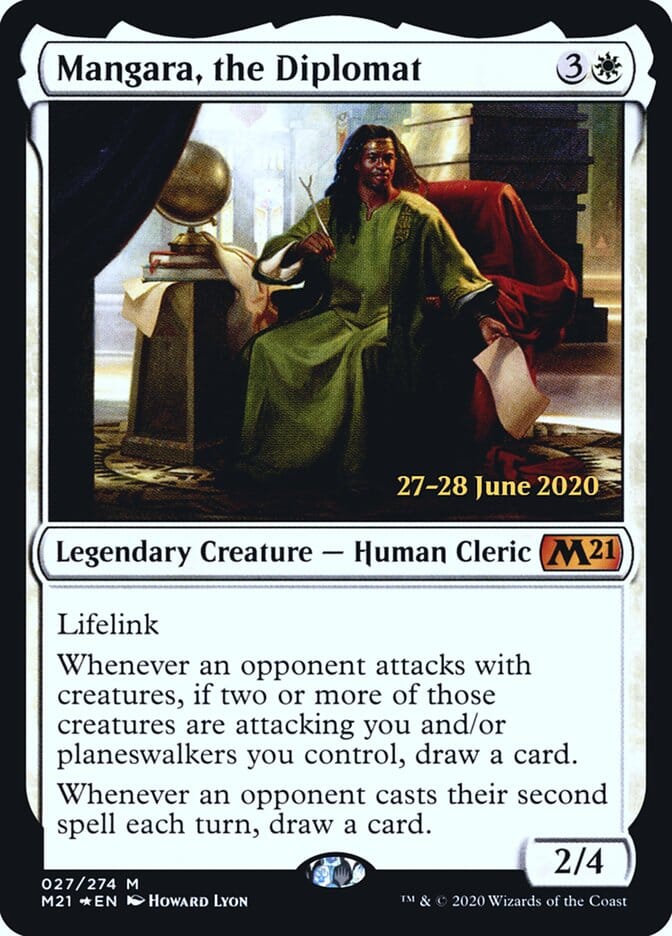 Mangara, the Diplomat [Core Set 2021 Prerelease Promos] MTG Single Magic: The Gathering  | Multizone: Comics And Games