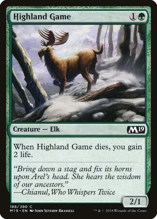 Highland Game [Core Set 2019] MTG Single Magic: The Gathering  | Multizone: Comics And Games