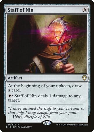 Staff of Nin [Commander Anthology Volume II] MTG Single Magic: The Gathering  | Multizone: Comics And Games