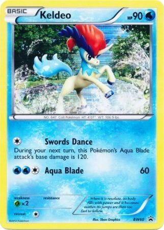 Keldeo (BW60) (Non Holo) [Black & White: Black Star Promos] Pokemon Single Pokémon  | Multizone: Comics And Games