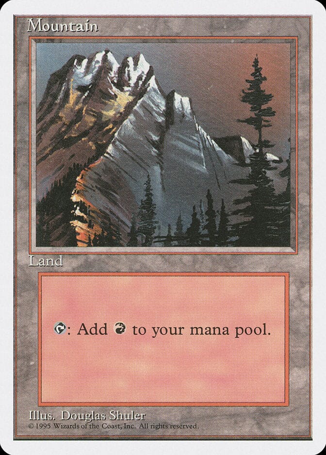 Mountain (373) [Fourth Edition] MTG Single Magic: The Gathering  | Multizone: Comics And Games