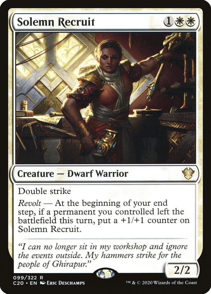 Solemn Recruit [Commander 2020] MTG Single Magic: The Gathering  | Multizone: Comics And Games