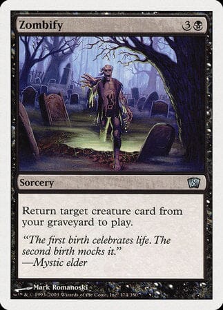 Zombify [Eighth Edition] MTG Single Magic: The Gathering  | Multizone: Comics And Games