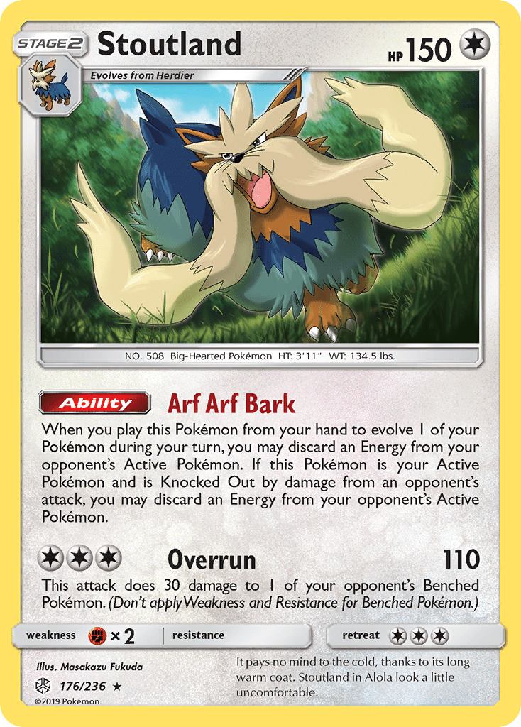 Stoutland (176/236) [Sun & Moon: Cosmic Eclipse] Pokemon Single Pokémon  | Multizone: Comics And Games