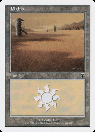 Plains (341) [Seventh Edition] MTG Single Magic: The Gathering  | Multizone: Comics And Games