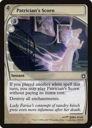 Patrician's Scorn [Future Sight] MTG Single Magic: The Gathering  | Multizone: Comics And Games