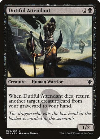 Dutiful Attendant [Dragons of Tarkir] MTG Single Magic: The Gathering  | Multizone: Comics And Games