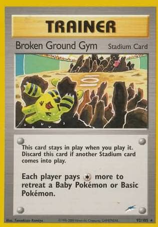 Broken Ground Gym (92/105) [Neo Destiny Unlimited] Pokemon Single Pokémon  | Multizone: Comics And Games