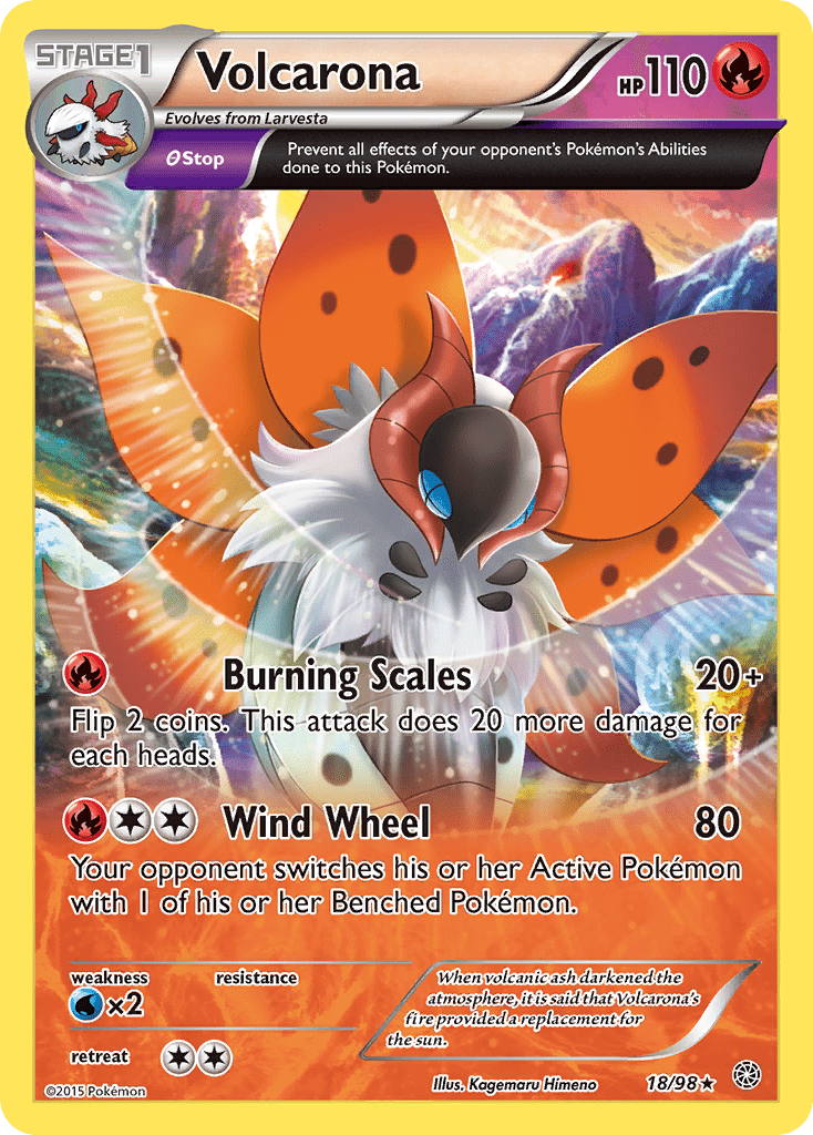 Volcarona (18/98) [XY: Ancient Origins] Pokemon Single Pokémon  | Multizone: Comics And Games