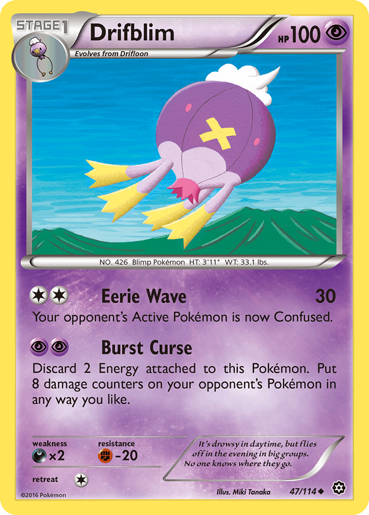 Drifblim (47/114) [XY: Steam Siege] Pokemon Single Pokémon  | Multizone: Comics And Games