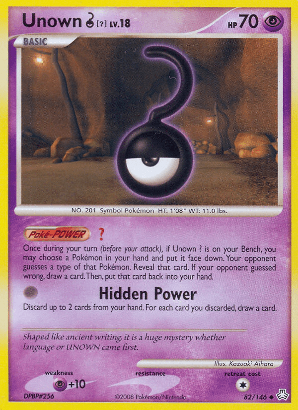 Unown ? (82/146) [Diamond & Pearl: Legends Awakened] Pokemon Single Pokémon  | Multizone: Comics And Games