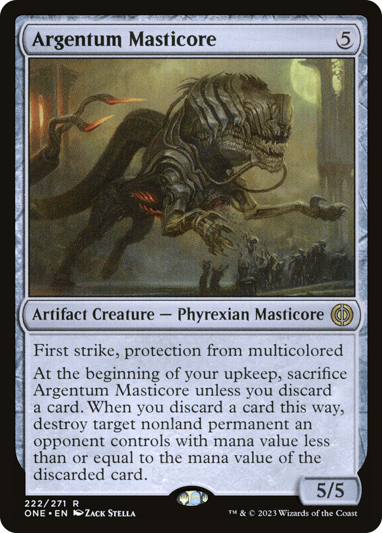 Argentum Masticore [Phyrexia: All Will Be One] MTG Single Magic: The Gathering  | Multizone: Comics And Games