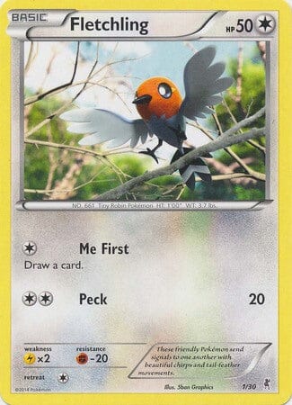 Fletchling (1/30) [XY: Trainer Kit 1 - Bisharp] Pokemon Single Pokémon  | Multizone: Comics And Games