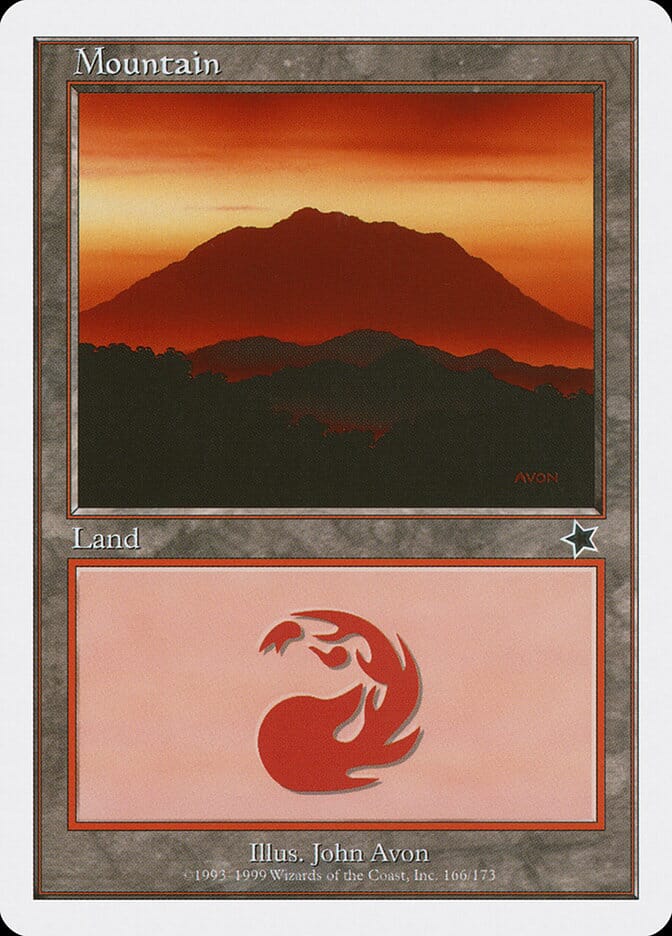 Mountain (166) [Starter 1999] MTG Single Magic: The Gathering  | Multizone: Comics And Games