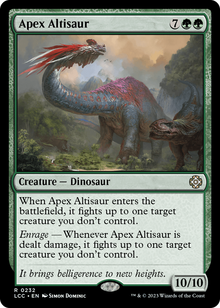 Apex Altisaur [The Lost Caverns of Ixalan Commander] MTG Single Magic: The Gathering  | Multizone: Comics And Games