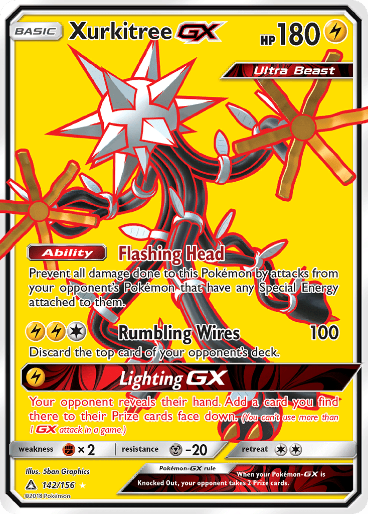 Xurkitree GX (142/156) [Sun & Moon: Ultra Prism] Pokemon Single Pokémon  | Multizone: Comics And Games