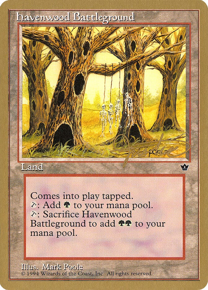 Havenwood Battleground (Mark Justice) [Pro Tour Collector Set] MTG Single Magic: The Gathering  | Multizone: Comics And Games