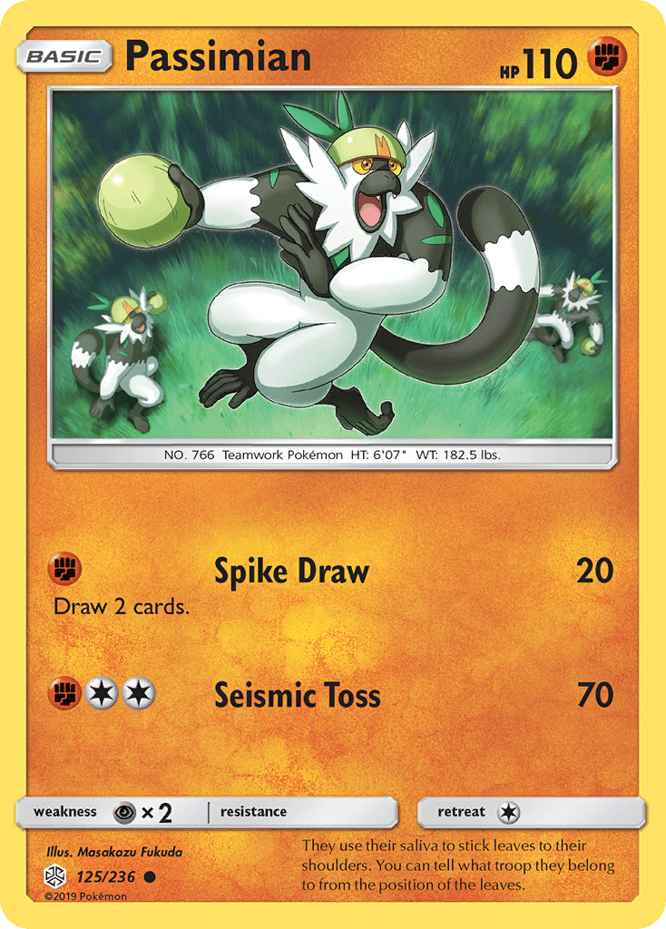 Passimian (125/236) [Sun & Moon: Cosmic Eclipse] Pokemon Single Pokémon  | Multizone: Comics And Games