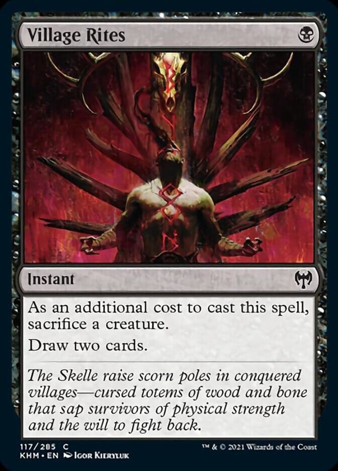 Village Rites [Kaldheim] MTG Single Magic: The Gathering  | Multizone: Comics And Games