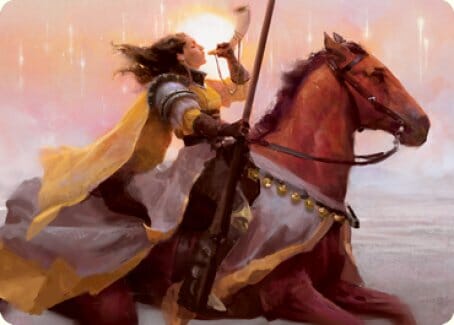 Sunrise Cavalier Art Card [Innistrad: Midnight Hunt Art Series] MTG Single Magic: The Gathering  | Multizone: Comics And Games