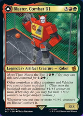 Blaster, Combat DJ // Blaster, Morale Booster [Universes Beyond: Transformers] MTG Single Magic: The Gathering  | Multizone: Comics And Games