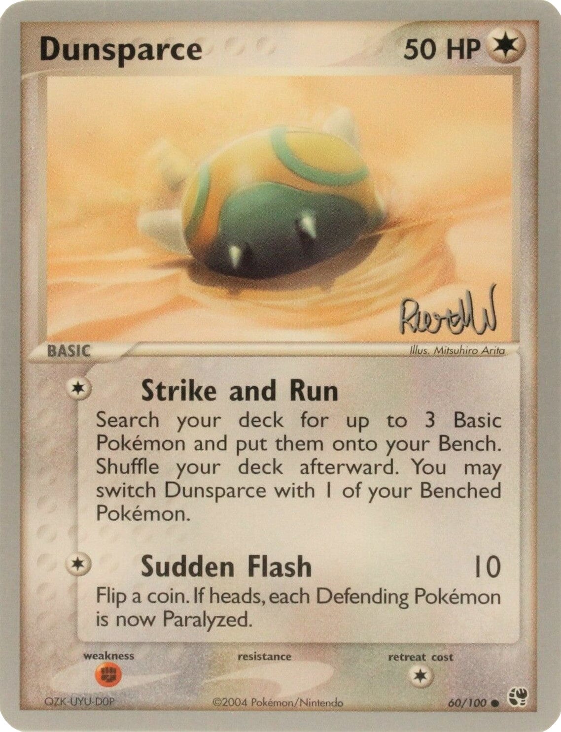 Dunsparce (60/100) (Rocky Beach - Reed Weichler) [World Championships 2004] Pokemon Single Pokémon  | Multizone: Comics And Games