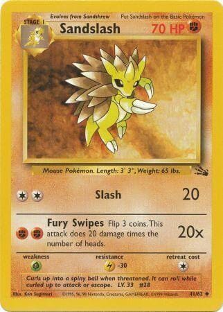 Sandslash (41/62) [Fossil Unlimited] Pokemon Single Pokémon  | Multizone: Comics And Games