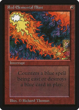 Red Elemental Blast [Limited Edition Beta] MTG Single Magic: The Gathering  | Multizone: Comics And Games
