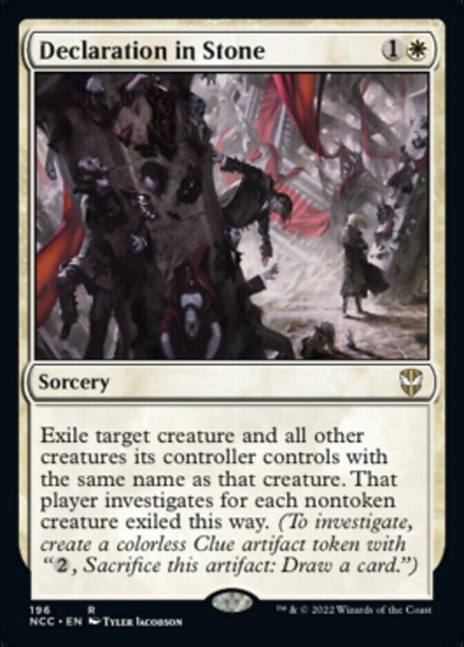 Declaration in Stone [Streets of New Capenna Commander] MTG Single Magic: The Gathering  | Multizone: Comics And Games