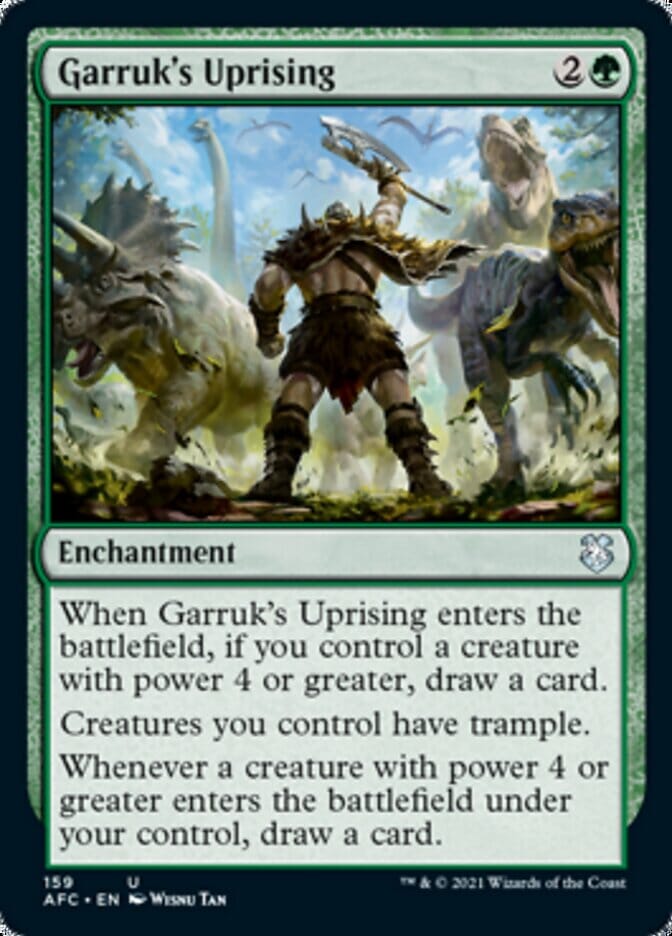 Garruk's Uprising [Dungeons & Dragons: Adventures in the Forgotten Realms Commander] MTG Single Magic: The Gathering  | Multizone: Comics And Games