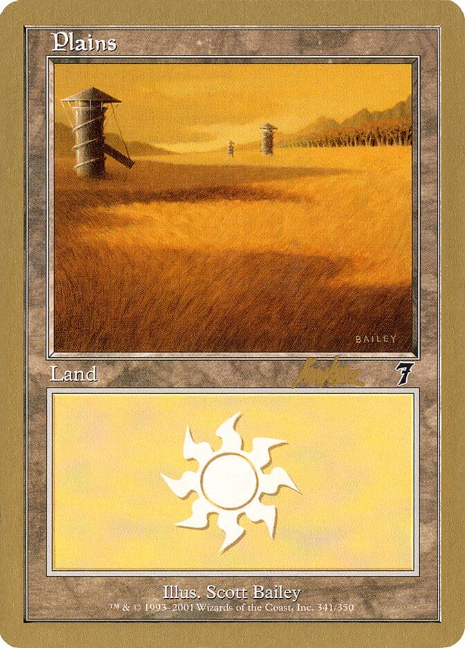 Plains (bk341) (Brian Kibler) [World Championship Decks 2002] MTG Single Magic: The Gathering  | Multizone: Comics And Games