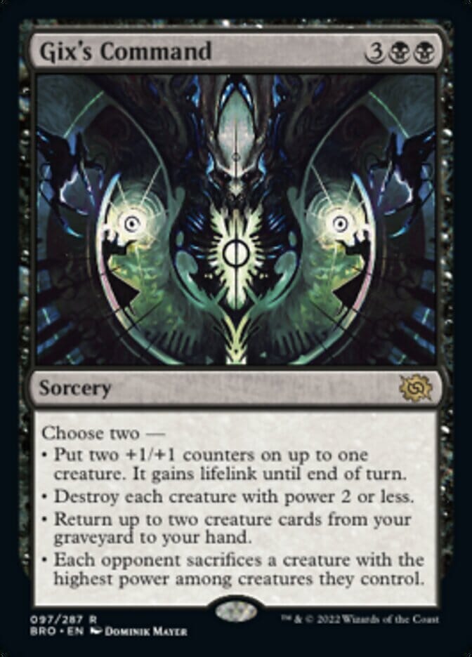 Gix's Command [The Brothers' War] MTG Single Magic: The Gathering  | Multizone: Comics And Games