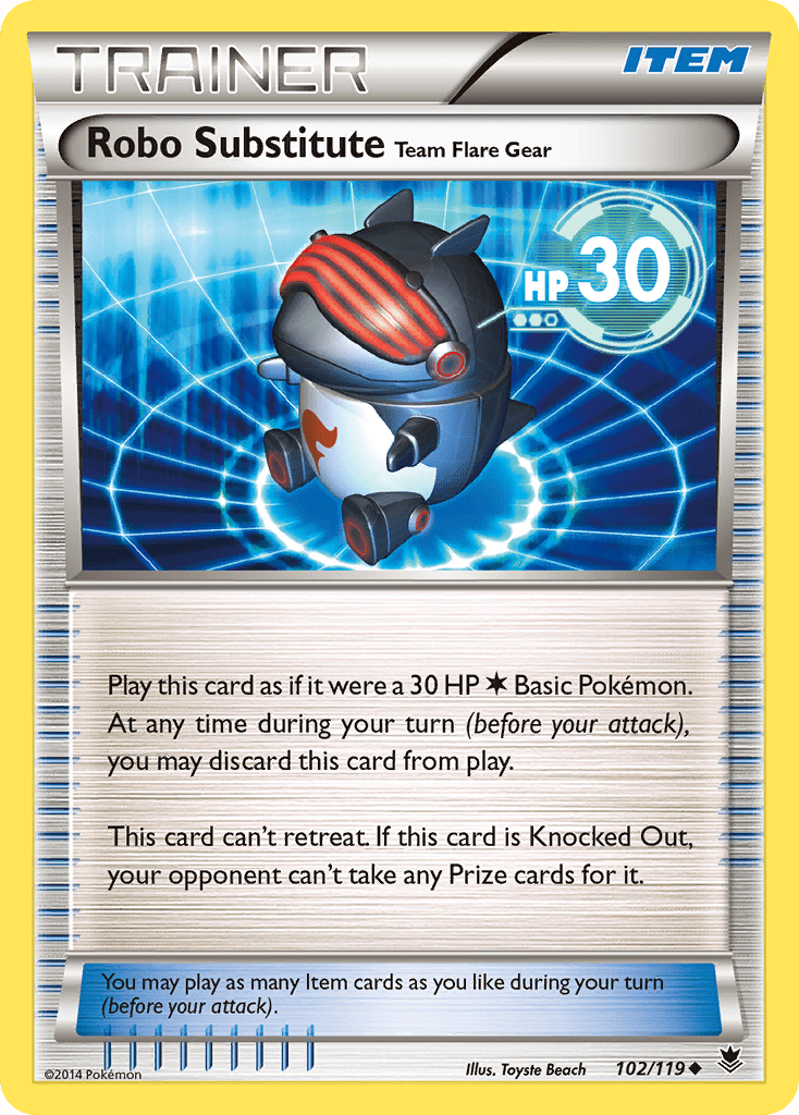 Robo Substitute Team Flare Gear (102/119) [XY: Phantom Forces] Pokemon Single Pokémon  | Multizone: Comics And Games