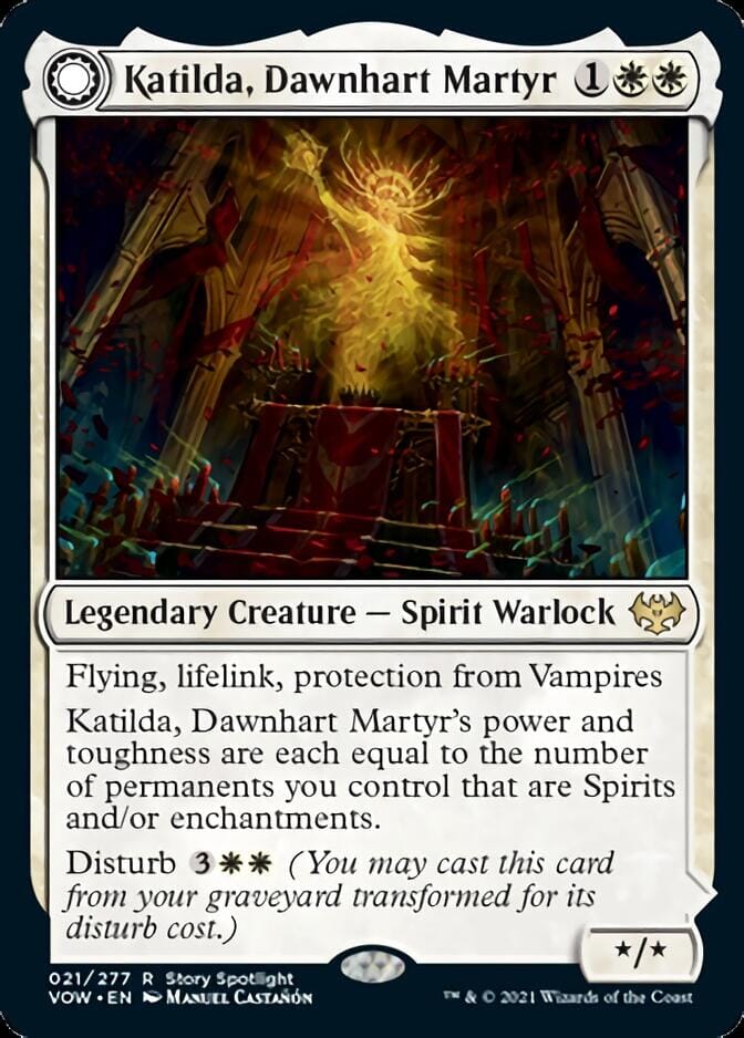 Katilda, Dawnhart Martyr // Katilda's Rising Dawn [Innistrad: Crimson Vow] MTG Single Magic: The Gathering  | Multizone: Comics And Games